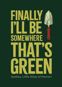 LSOH Finally I'll Be Somewhere Thats Green 2.5 x 3.5 Magnet non hanging bag