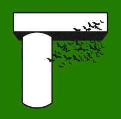 Bat Bridge 02 3x3 Magnet