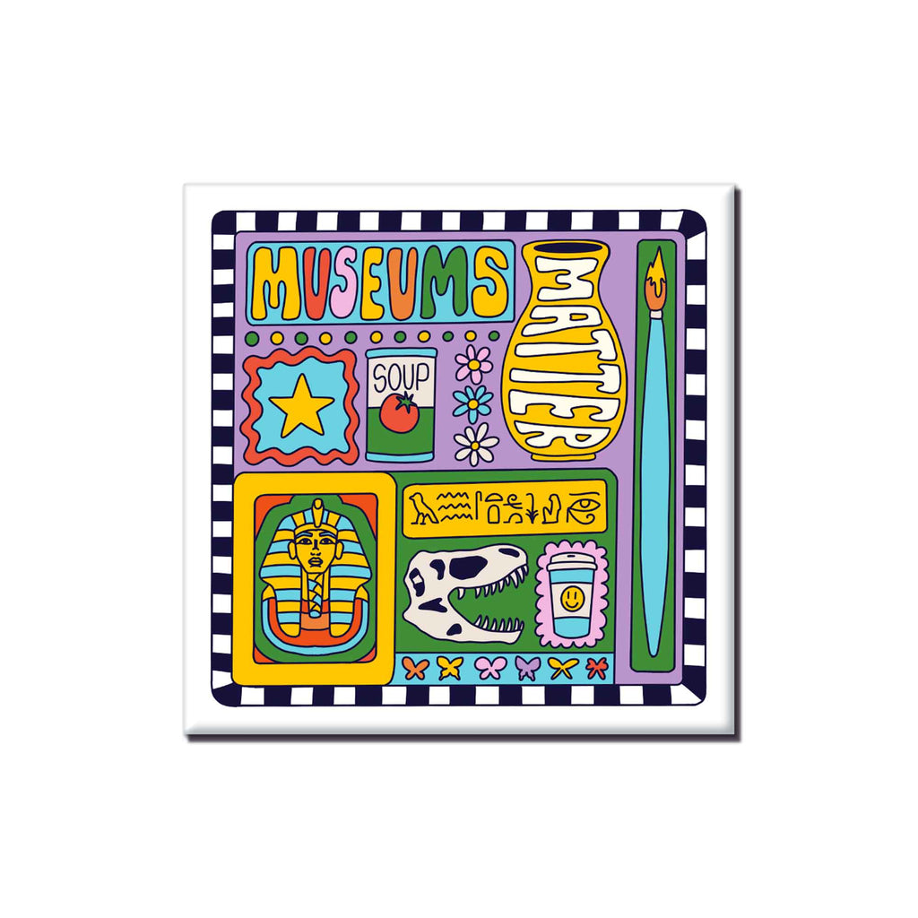 Museums Matter Color Illustration Magnet
