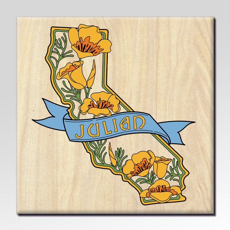 CA Poppy Julian 3x3 Magnet