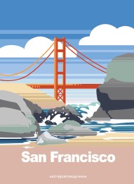 Golden Gate Bridge Horizons 2x3 Magnet