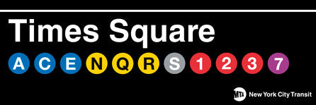 Times Square Magnet 4.5 x 1.5 Packaged