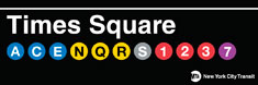 Times Square Magnet 4.5 x 1.5 Packaged