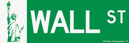 Wall Street Magnet 4.5 x 1.5 Packaged