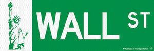 Wall Street Magnet 4.5 x 1.5 Packaged