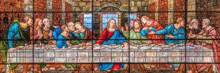 Last Supper Window 4.5 x 1.5 Magnet