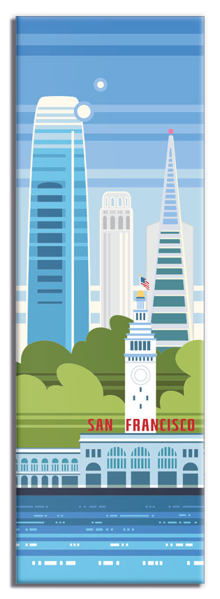 SF Waterfront 4.5x1.5 Magnet