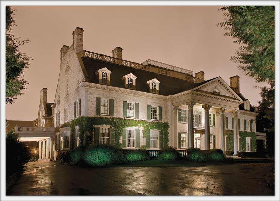 Eastman House Night 4x6 postcard
