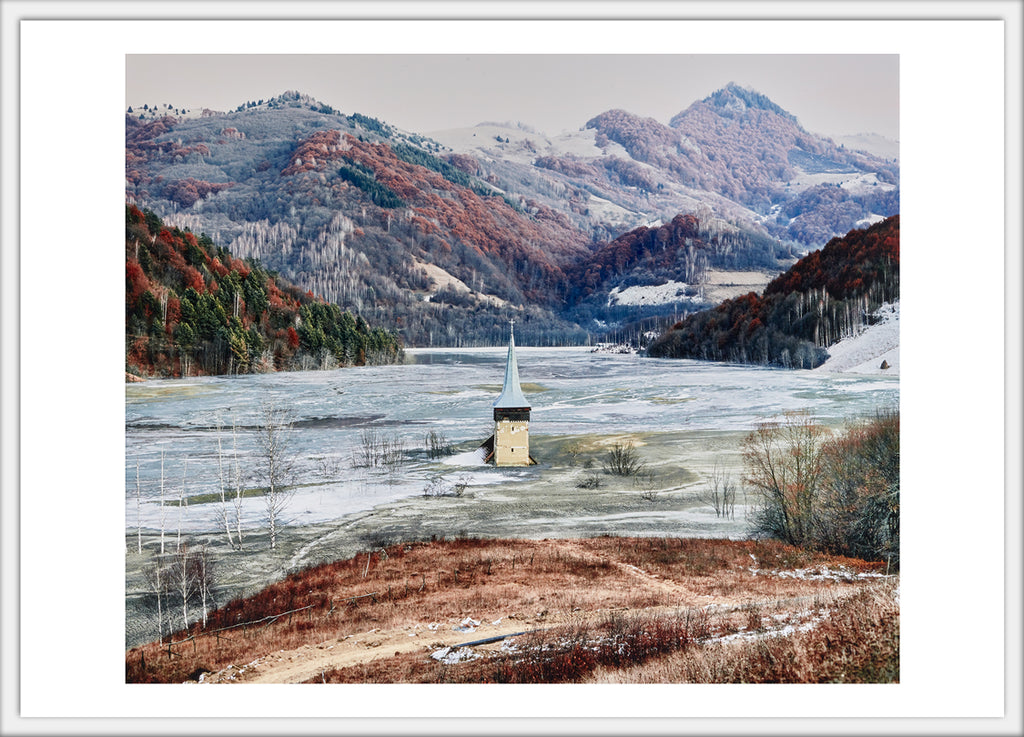 The Flooded Village of Geamana 4x6 postcard