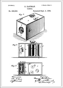 Patent for the Original Kodak camera 4.25x6 Postcard