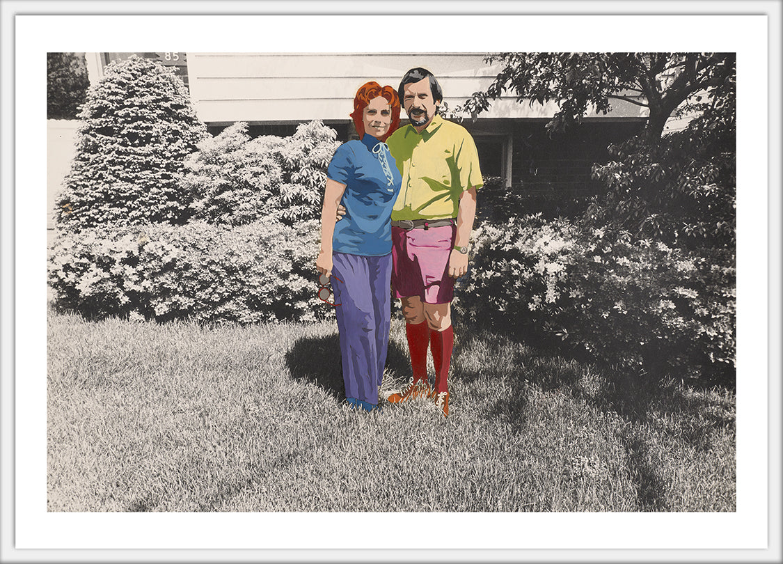 Mom and Dad Marcia Resnick 4x6 postcard
