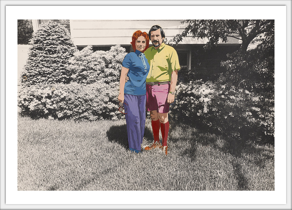 Mom and Dad Marcia Resnick 4x6 postcard