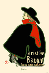 Aristide Bruant 5x7 Greeting Card