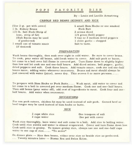 Custom Recipe Card White in clear bag with no envelope