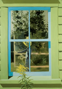 Self Portrait in Green Window  Dodd 5x7 Greeting Card