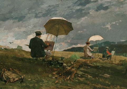 Artists Sketching in the White Mountains 5x7 Greeting Card