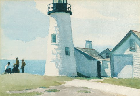 Hopper Pemquid Lighthouse 5x7 Greeting Card