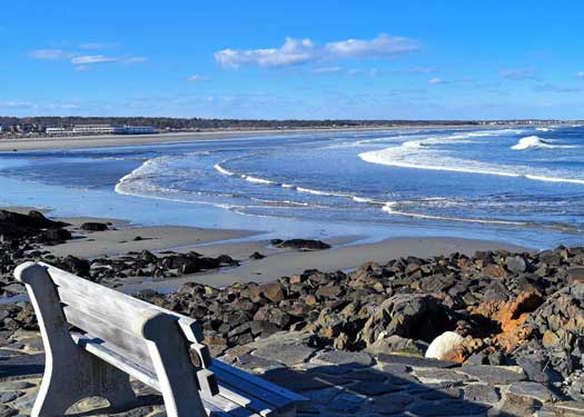 Marginal Way Beach View 5x7 Greeting Card