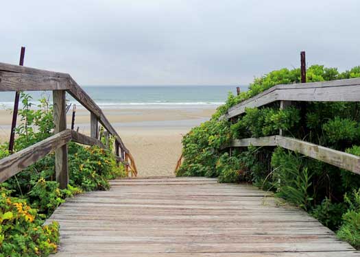 Ogunquit Beach Footbridge 5x7 Greeting Card