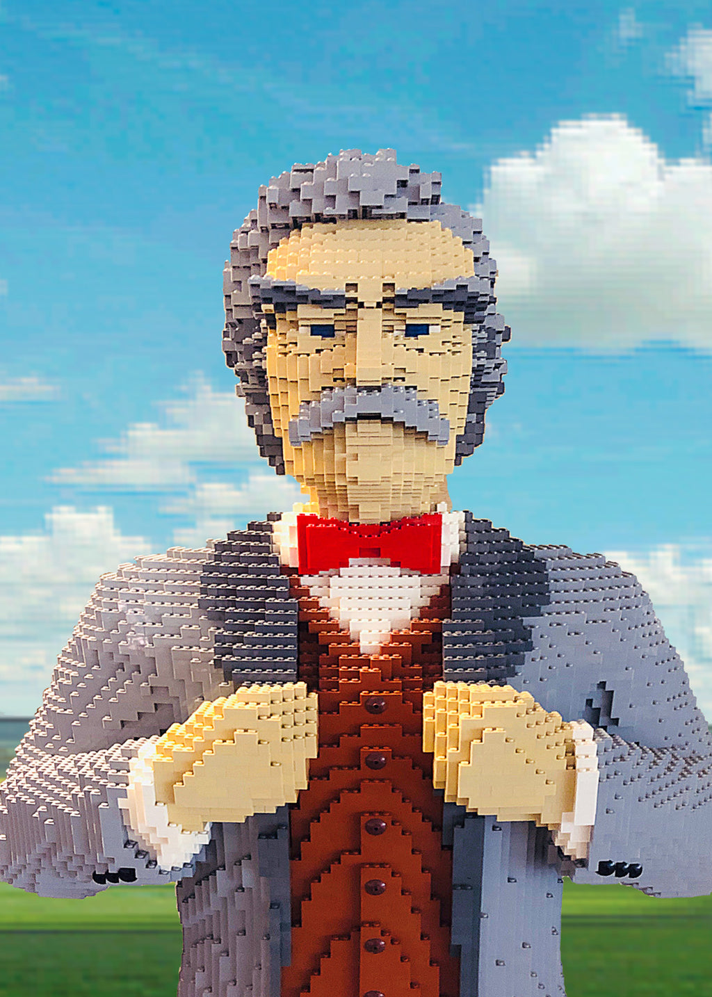 Lego Bust 5x7 Greeting Card