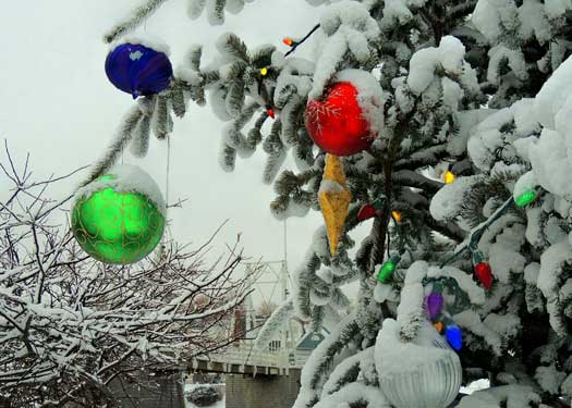 Perkins Cove Holiday 5x7 Greeting Card