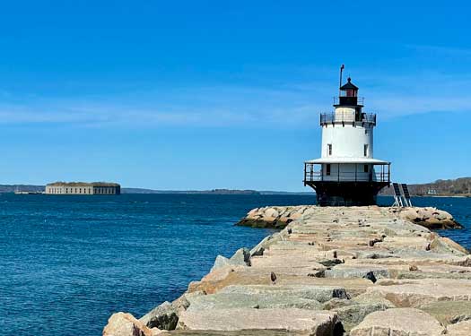 Spring Point Lighthouse 5x7 Greeting Card