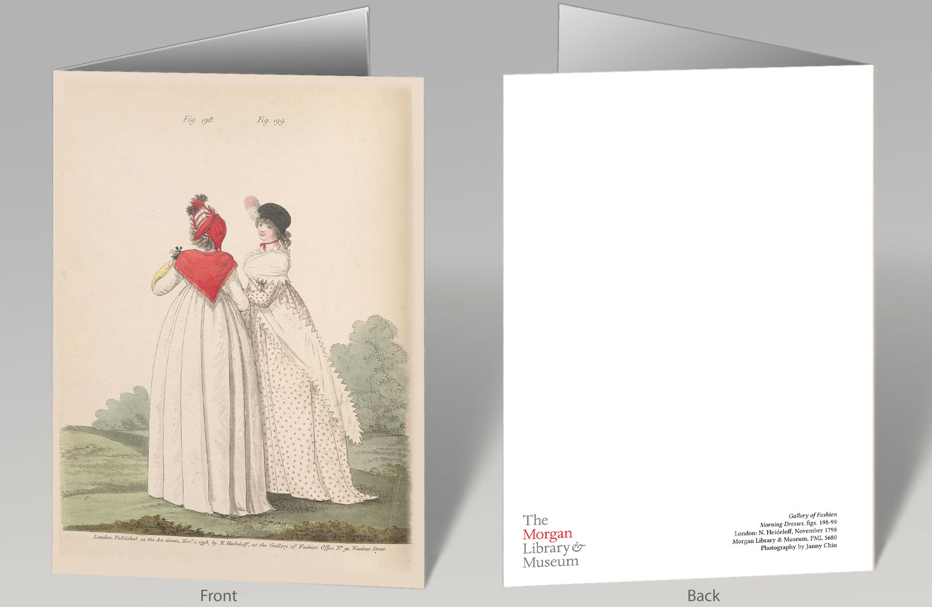 morning dress for ladies 2 Walking 5x7 Greeting Card – Museum Nerd women's morning dress