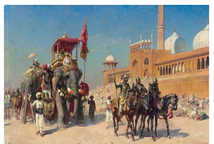 Great Mogul and Court Edwin Lord Weeks 5x7 Greeting Card