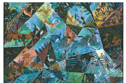 Ipcar Blue Savanna 5x7 Greeting Card