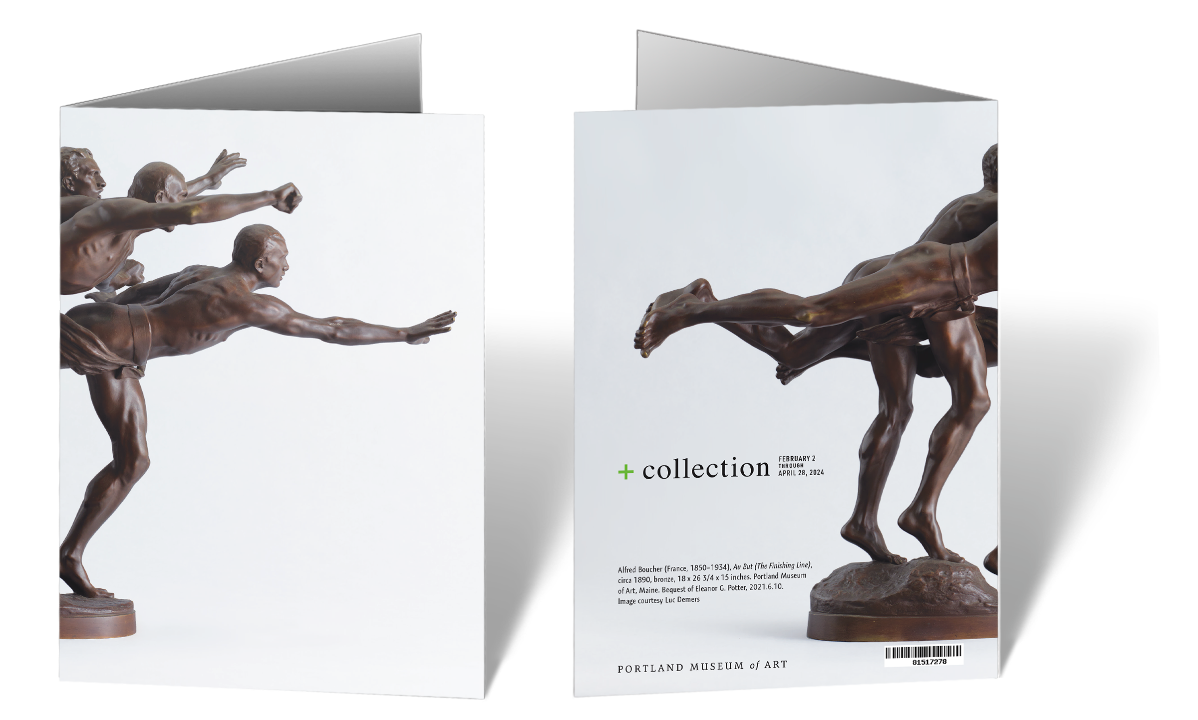 Au Butt The Finishing Line  Alfred Boucher 5x7 Greeting Card
