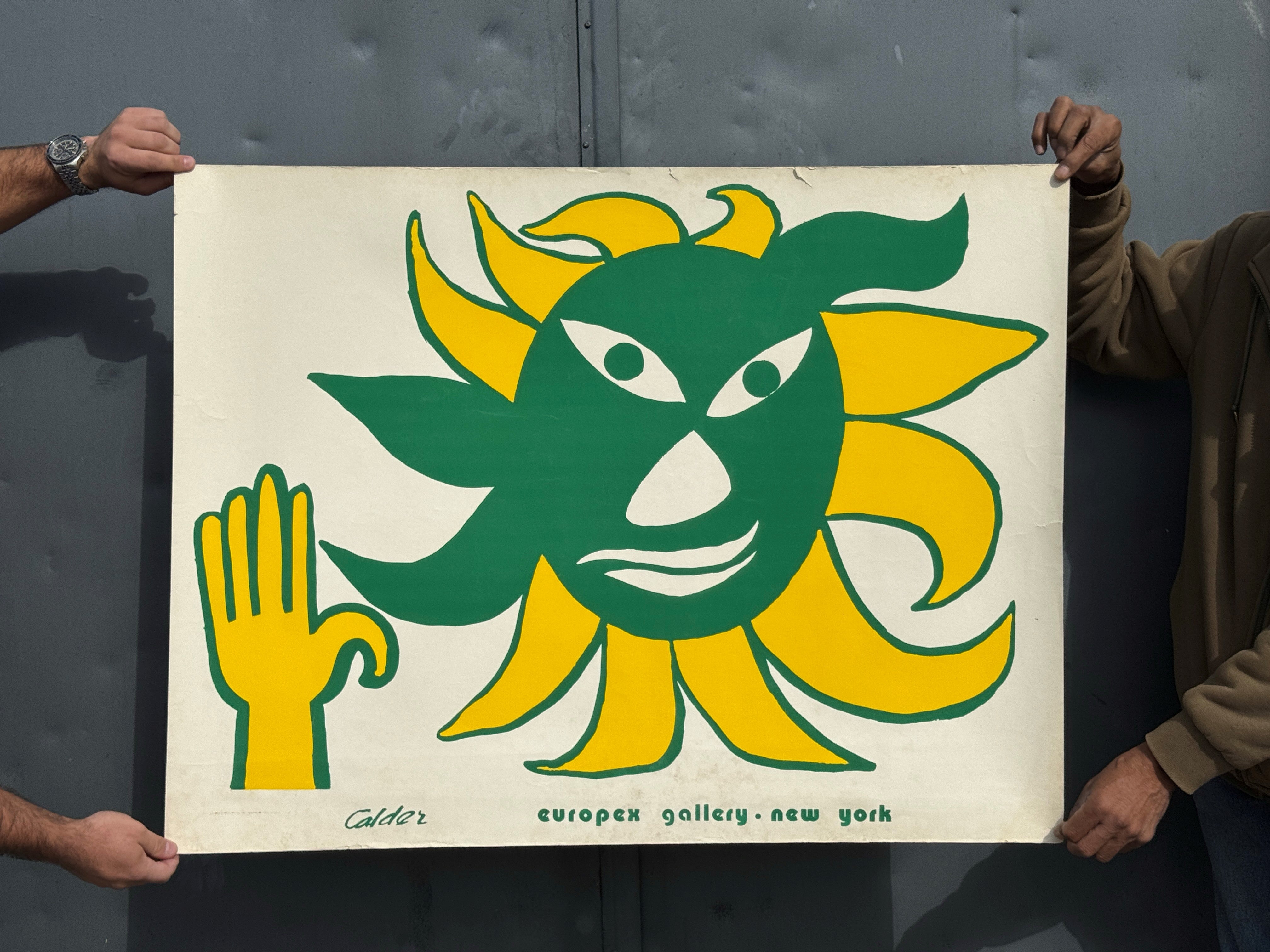 Sun & Hand Serigraph by Alexander Calder