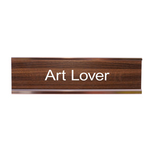 Art Lover Desk Plate