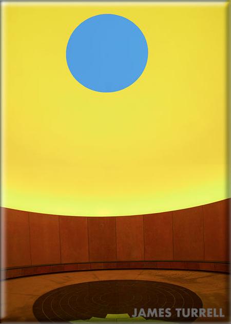 James Turrell Skyspace Yellow 2.5 x 3.5 Magnet (Loose)