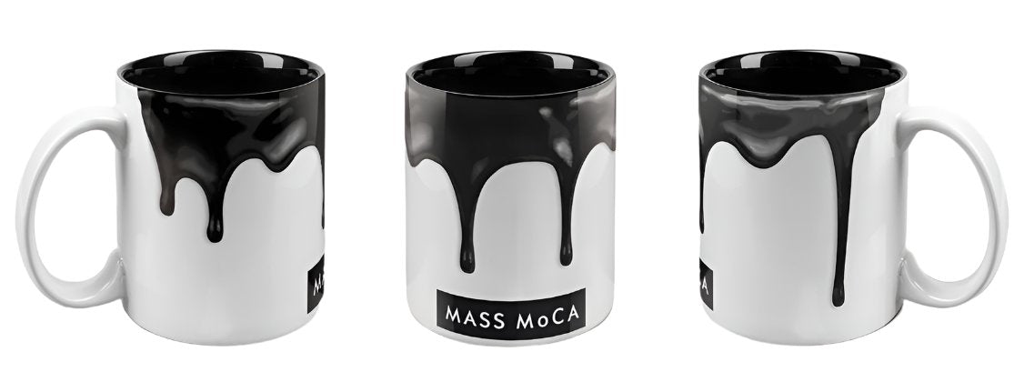 MASS MoCA Paint Drip Black Mug (Blk-Deco)