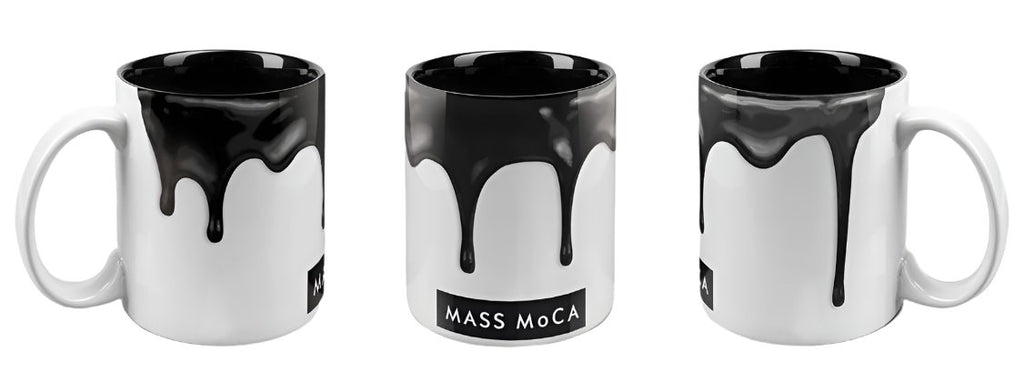 MASS MoCA Paint Drip Black Mug (Blk-Deco)