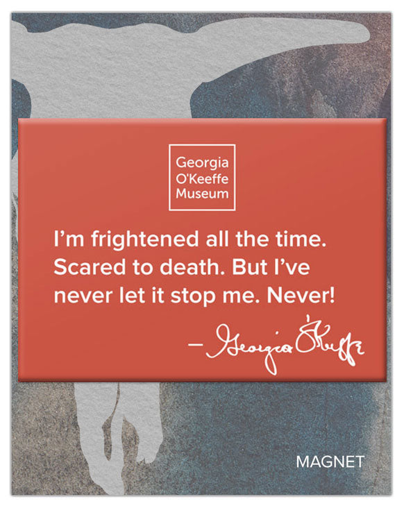 Frightened All the Time Quote 2.5x3.5 Magnet Carded