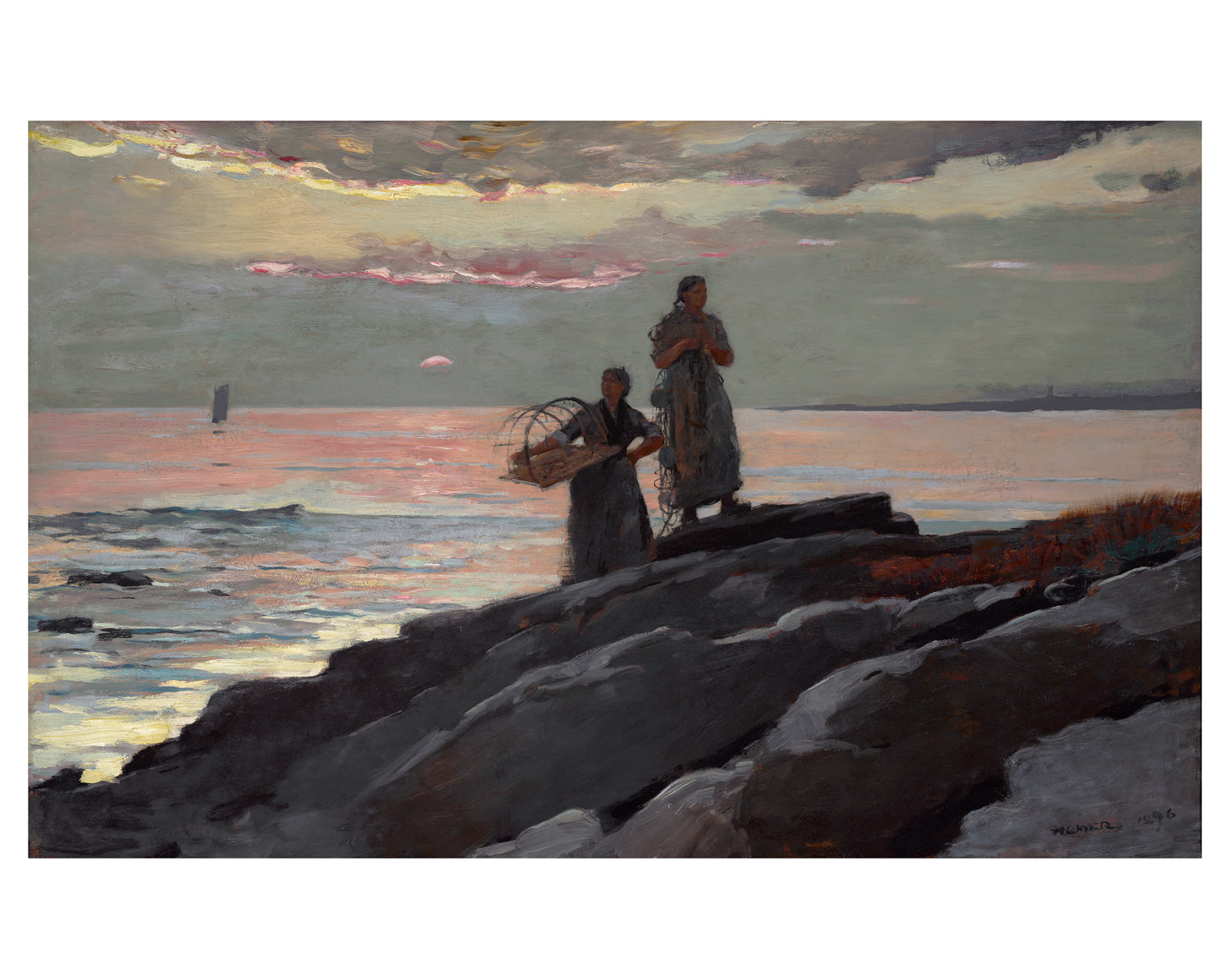 Homer Saco Bay 11x14 Matted Print