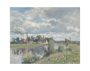 River Oise Near Pontoise 11x14 Matted Print