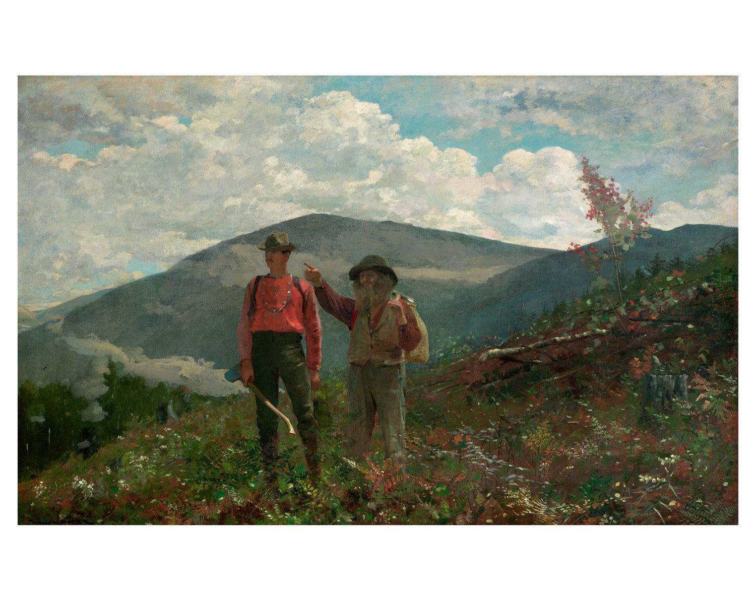 Two Guides Winslow Homer 1955 11x14 Matted Print