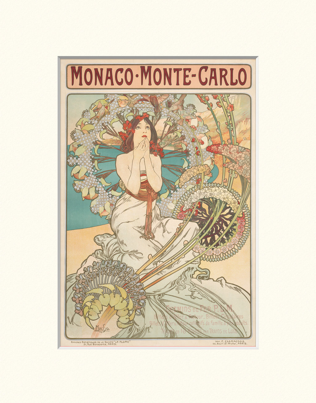 Monaco Monte Carlo 11x14 Matted Print