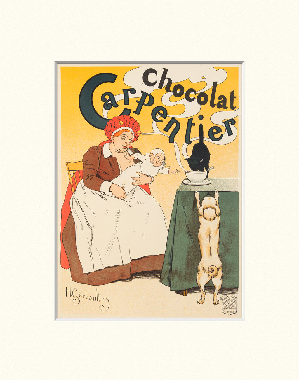 Chocolat Carpentier 11x14 Matted Print