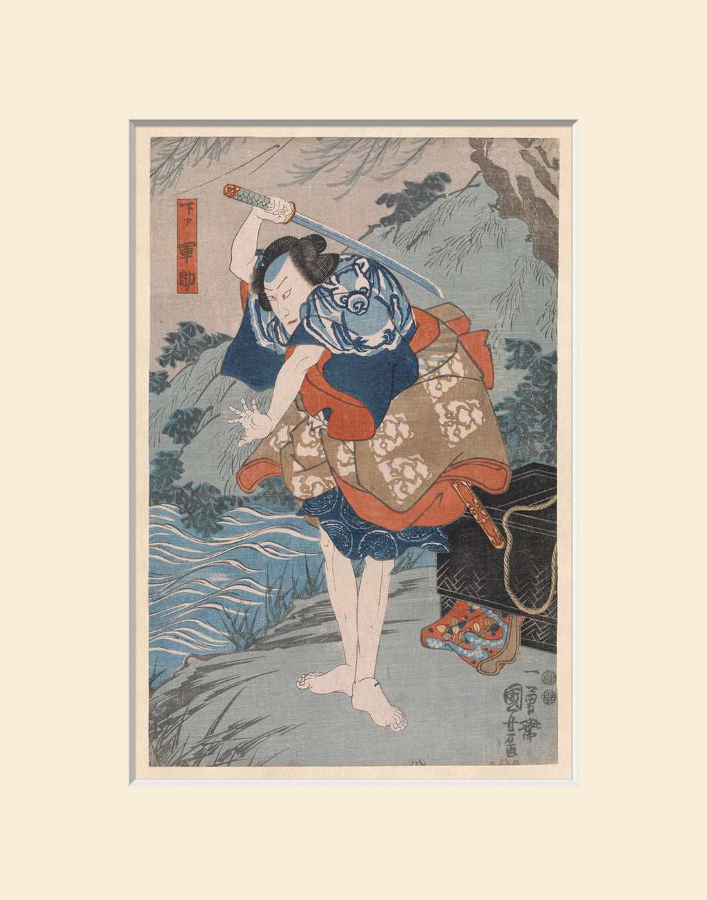 Tale of Sumidagawa 11x14 Mat with Foam and Label