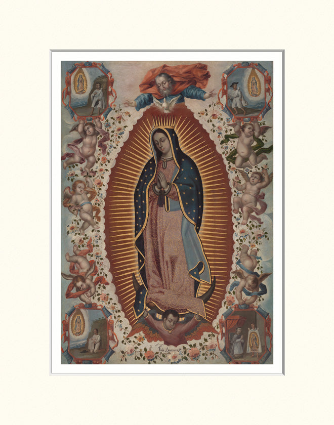 Virgen de Guadalupe 11x14 Matted Print
