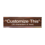 Custom Desk Plate