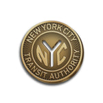 NYC Subway Token Enamel Pin