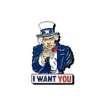 Uncle Sam Enamel Pin