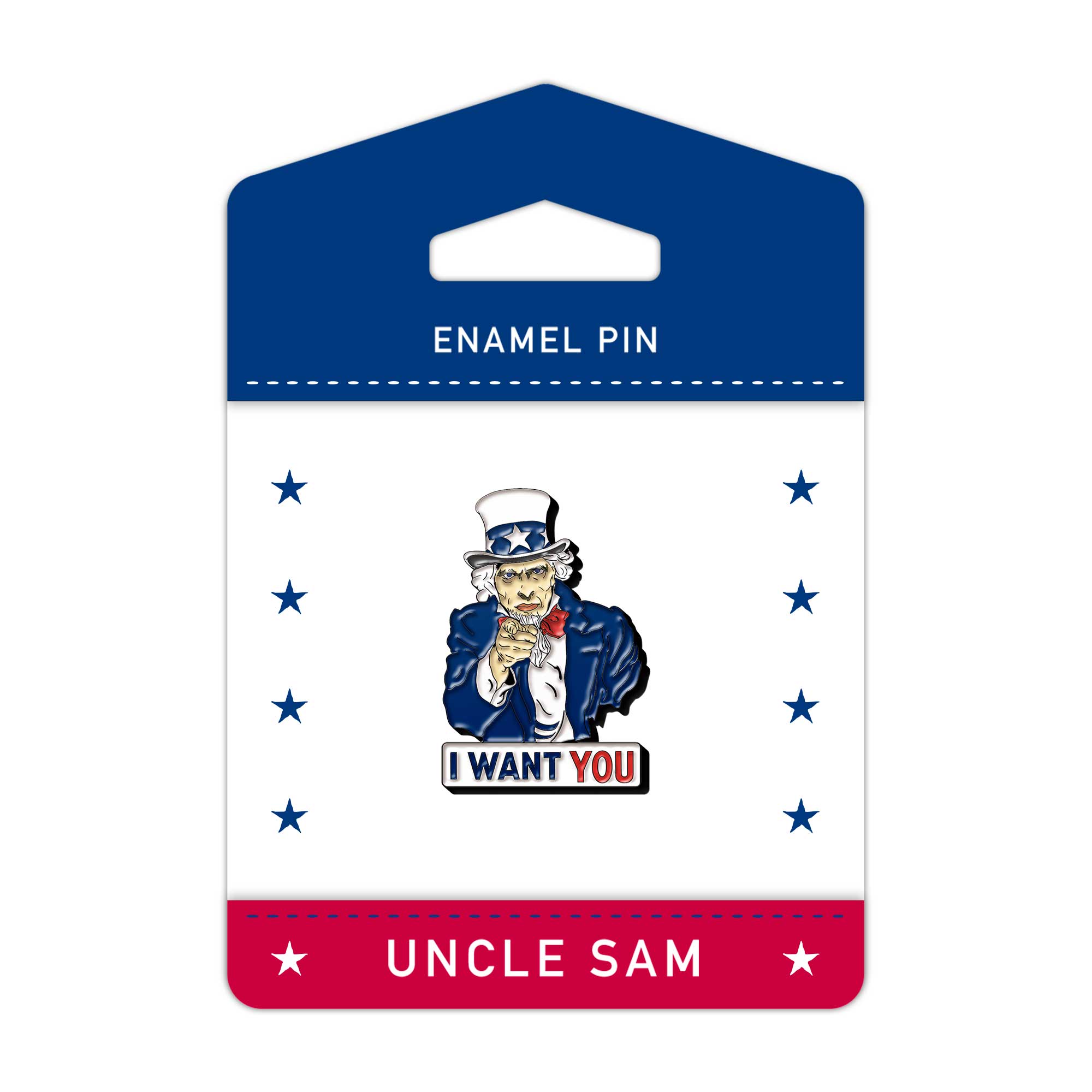 Uncle Sam Enamel Pin