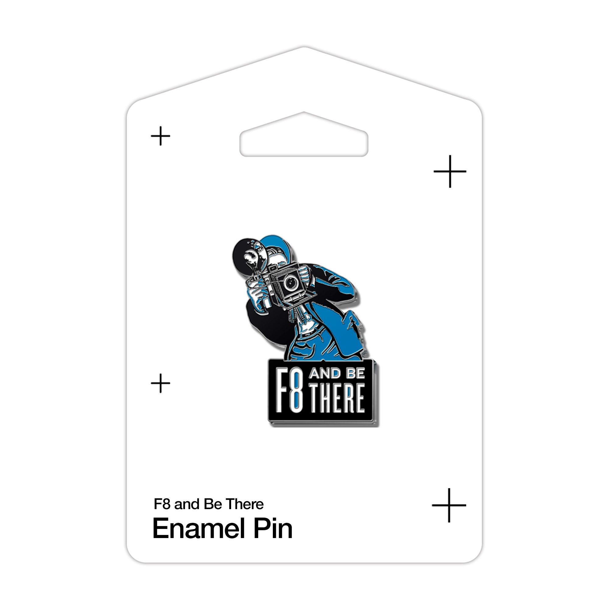 F8 and Be There Enamel Pin