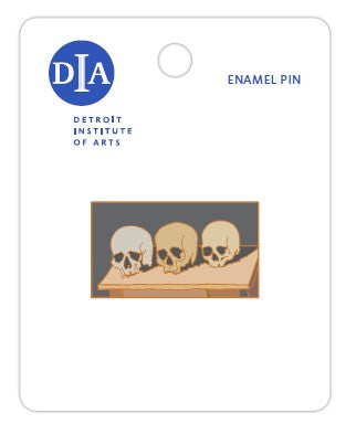 Three Skulls Cezanne Enamel Pin