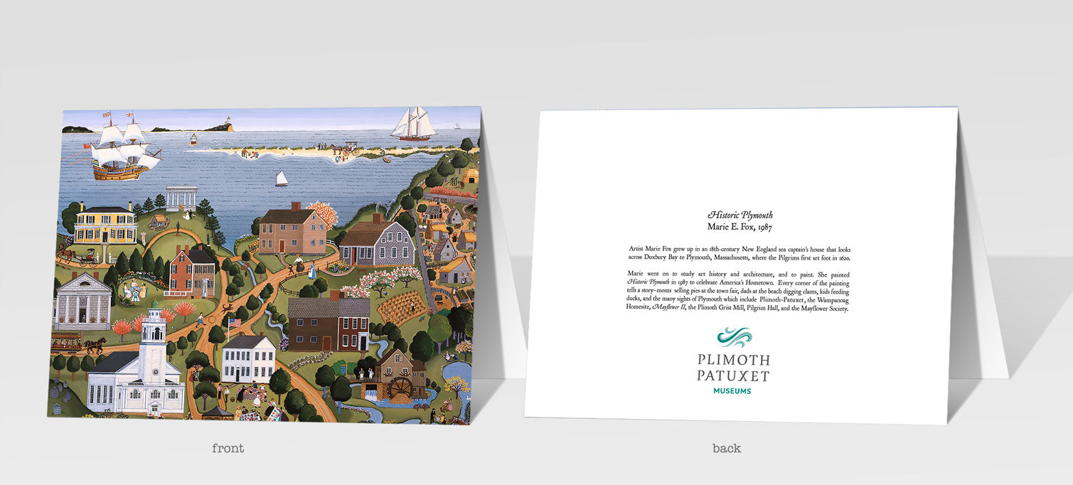 Historic Plymouth Fox 5x7 Greeting Card LOOSE